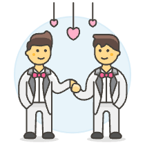 Gay Marriage 1 Illustration from UX Colors Set