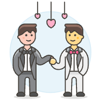 Gay Marriage 2 Illustration from UX Colors Set