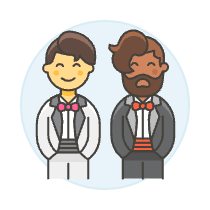 Gay Marriage 2 Illustration from UX Colors Set
