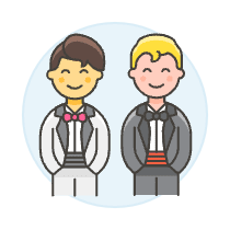 Gay Marriage 3 Illustration from UX Colors Set