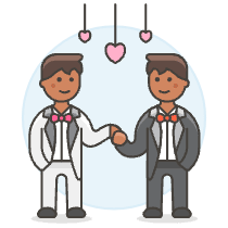 Gay Marriage 4 Illustration from UX Colors Set