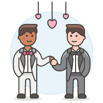 Gay Marriage 5 Illustration from UX Colors Set