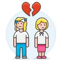 Lesbians Breakup 12 Illustration from UX Colors Set