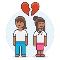 Lesbians Breakup 9 Illustration from UX Colors Set