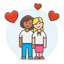 Lesbians In Love 4 Illustration from UX Colors Set