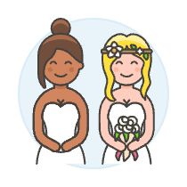 Lesbian Wedding 14 Illustration from UX Colors Set