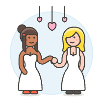 Lesbian Wedding 17 Illustration from UX Colors Set