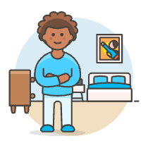 Bedroom Stlye 5 Illustration from UX Colors Set