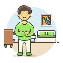 Bedroom Stlye 6 Illustration from UX Colors Set