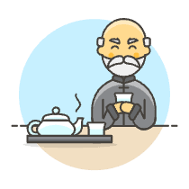 Chinese Tea Time 1 Illustration from UX Colors Set
