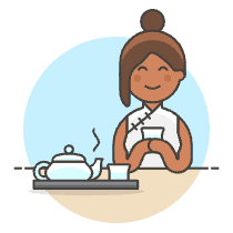 Chinese Tea Time 6 Illustration from UX Colors Set