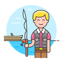 Fishing Trip 1 1 Illustration from UX Colors Set