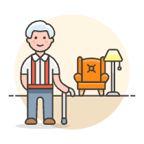 Retirement 1 1 Illustration from UX Colors Set