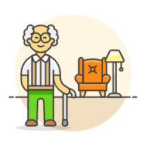 Retirement 1 5 Illustration from UX Colors Set