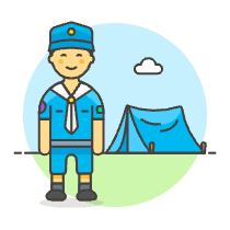 Scout Camp 2 Illustration from UX Colors Set