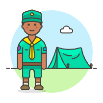 Scout Camp 3 Illustration from UX Colors Set