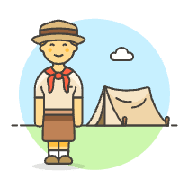 Scout Camp 4 Illustration from UX Colors Set