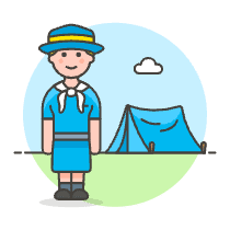 Scout Camp 5 Illustration from UX Colors Set