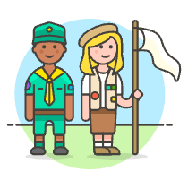 Scout Patron Group 13 Illustration from UX Colors Set