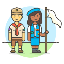 Scout Patron Group 14 Illustration from UX Colors Set