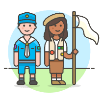 Scout Patron Group 15 Illustration from UX Colors Set