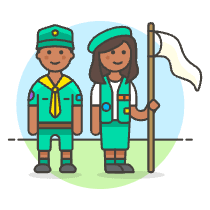 Scout Patron Group 16 Illustration from UX Colors Set