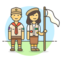 Scout Patron Group 17 Illustration from UX Colors Set