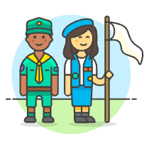 Scout Patron Group 19 Illustration from UX Colors Set
