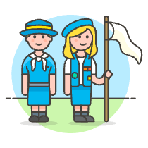 Scout Patron Group 3 Illustration from UX Colors Set