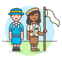 Scout Patron Group 6 Illustration from UX Colors Set