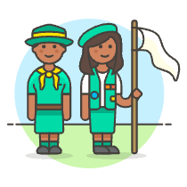 Scout Patron Group 7 Illustration from UX Colors Set