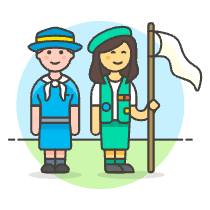 Scout Patron Group 9 Illustration from UX Colors Set