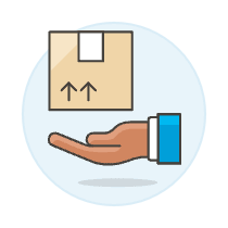 Package Hand 2 Illustration from UX Colors Set