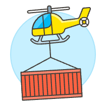 Air Shipping Illustration from UX Colors Set