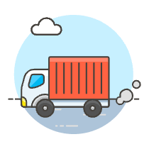 Container Truck 1 Illustration from UX Colors Set