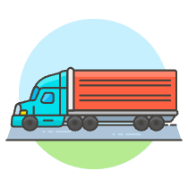 Container Truck 2 Illustration from UX Colors Set