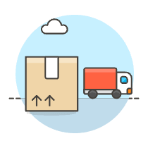 Package Shipping Illustration from UX Colors Set