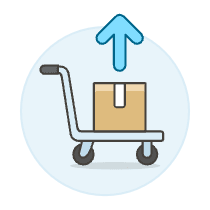 Box Unload Illustration from UX Colors Set