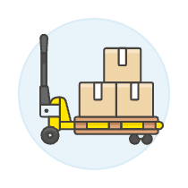 Boxes Cart 1 Illustration from UX Colors Set