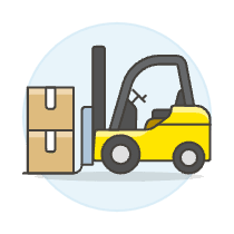 Forklift 1 Illustration from UX Colors Set