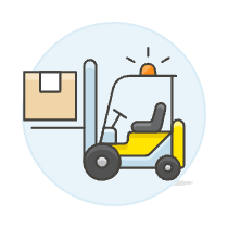 Forklift 2 Illustration from UX Colors Set