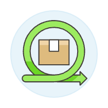 Package Resend Illustration from UX Colors Set