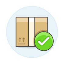 Package Verified Illustration from UX Colors Set