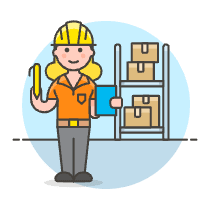 Warehouse Worker 1 2 Illustration from UX Colors Set