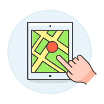Point Location 3 Illustration from UX Colors Set