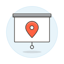 Location On Screen Illustration from UX Colors Set