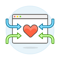 Browser Traffic Illustration from UX Colors Set