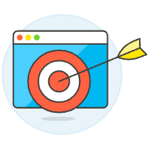 Ad Target Browser Illustration from UX Colors Set