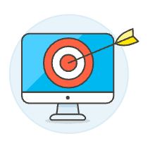 Ad Target Imac Illustration from UX Colors Set