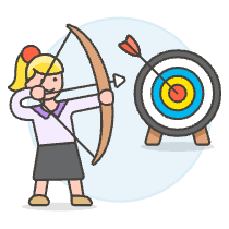 Aiming Target 4 Illustration from UX Colors Set